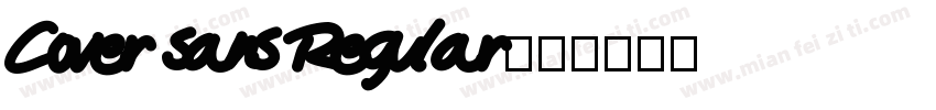 Cover sans Regular字体转换